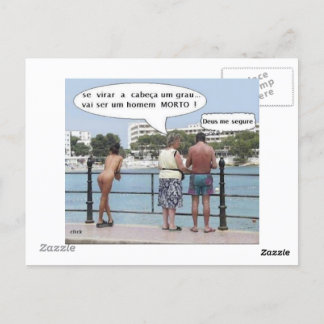 Cartão Postal com Imagens no verso e reso Vykort