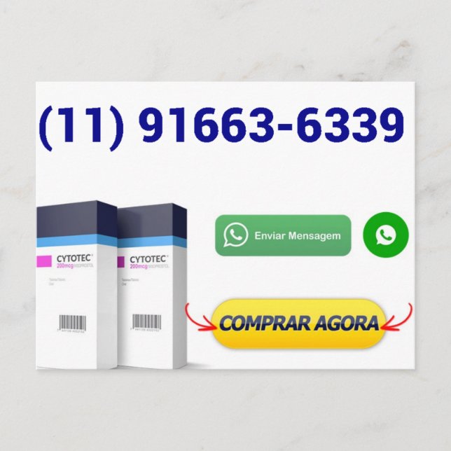 Cartão Postal Comprar Misoprostol NOVO NUMERO(11)  Vykort (Framsida)
