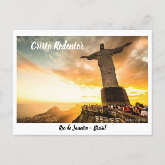 Cartão Postal Cristo Redentor - Rio de Janeiro Vykort