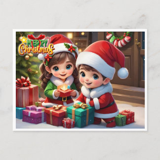 Cartão Postal Feliz Natal Helg Vykort