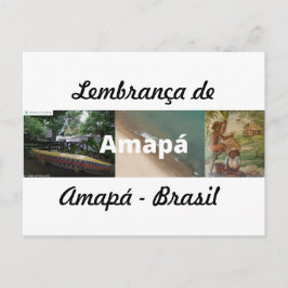 Cartão postal lembrança de Amapá Vykort