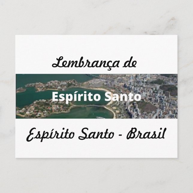 Cartão postal lembrança de Espírito Santo Vykort (Framsida)