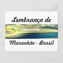 Cartáo postal lembrança de Maranhão Vykort