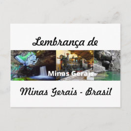 Cartão postal lembrança de Minas Gerais Vykort
