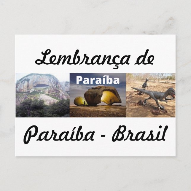 Cartão postal lembrança de Paraíba Vykort (Framsida)