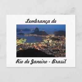 Cartão postal lembrança de Rio de Janeiro Vykort