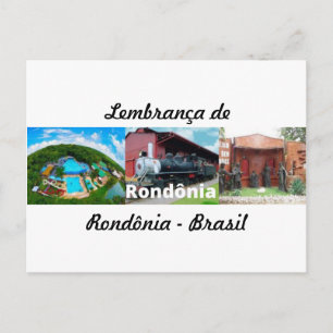 Cartão postal lembrança de Rondônia Brasil Vykort