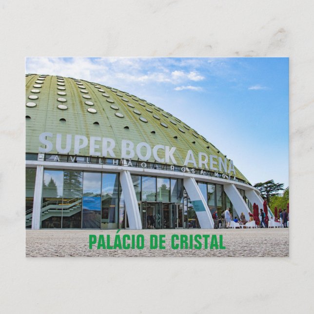 CARTÃO POSTAL PALÁCIO DE CRISTAL VYKORT (Framsida)
