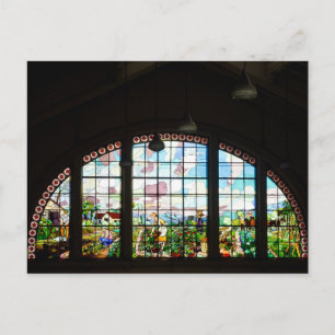 Cartão Postal - Vitral Mercado Municipal Nr 10 Vykort
