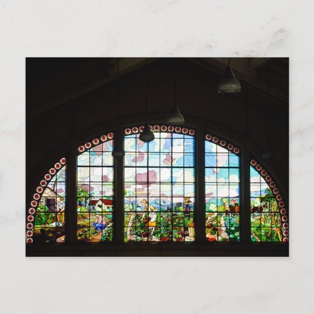 Cartão Postal - Vitral Mercado Municipal | Nr 10 Vykort (Framsida)