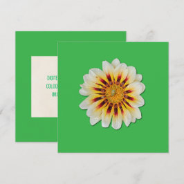 Cartão Reserve a Data Verde Flor Minimalista Spara Datumet