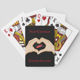 Cartas de póquer clásicas I love Lanzarote Casinokort