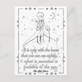 Carte à colorier Petit Prince Vykort