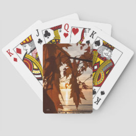 carte à jouer feuilles d'érable spelkort