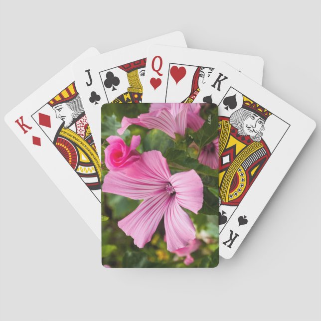 carte à jouer fleur rose casinokort (Baksidan)