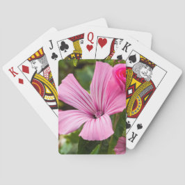 carte à jouer fleur rose kortlek