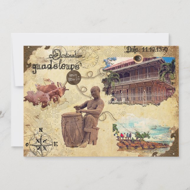 Carte ancienne de la Guadeloupe (Framsida)