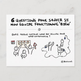 Carte coaching d'équipe "1/6 : Coordination" Vykort