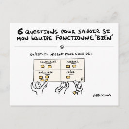 Carte coaching d'équipe "6/6 : Action !" Vykort