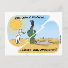 Carte coaching "Remerciez vos problèmes" Vykort
