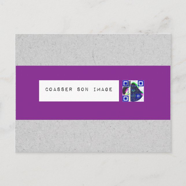Carte "Coasser son image" Vykort (Framsida)