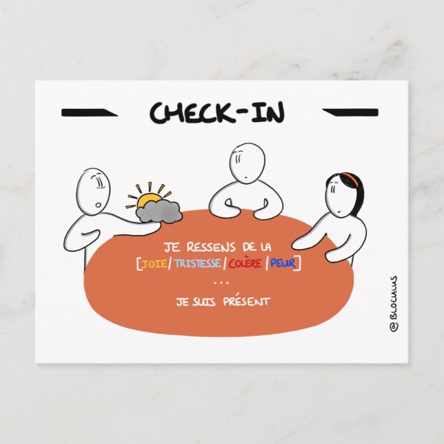 Carte Core Protocol : Checka in Vykort (Framsida)