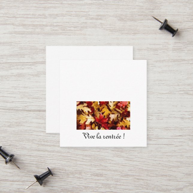 Carte d'appel (Fram/Back In Situ)