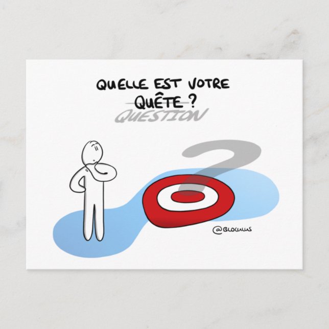 Carte de Coaching "Formuler sa quête" Vykort (Framsida)