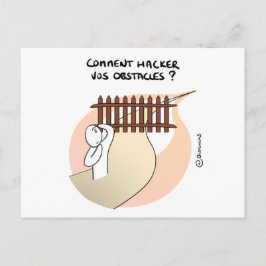 Carte de Coaching "Hackez vos obstacles !" Vykort