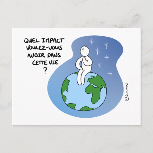 Carte de Coaching "Impact de vie" Vykort (Framsida)