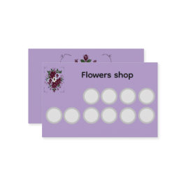 Carte de Fidélité US Fleuriste - Violettes Lojalitetskort