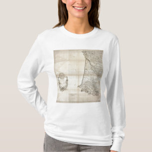 Carte de la Frankrike SÅ Tee Shirt