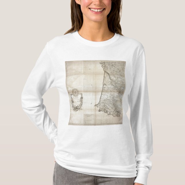 Carte de la Frankrike SÅ Tee Shirt (Framsida)