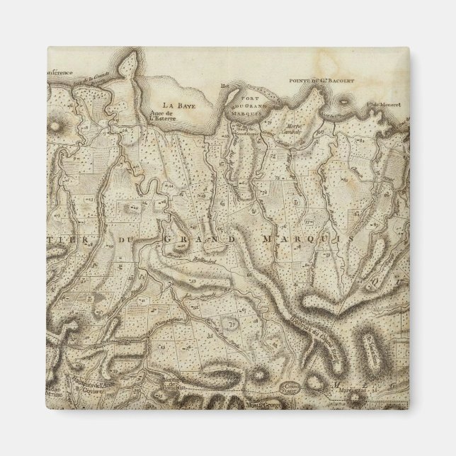 Carte de l'Isle de la Grenade Magnet (Framsidan)