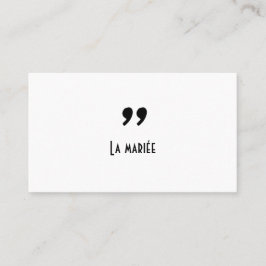 Carte de placement Apostrophe Placeringskort