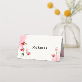 Carte de placement "Coquelicots" Placeringskort