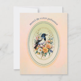 carte de remerciement ' douceur d'été ' tack kort