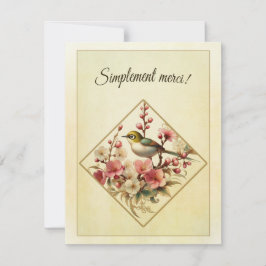 carte de remerciement ( Français )  Tack Kort