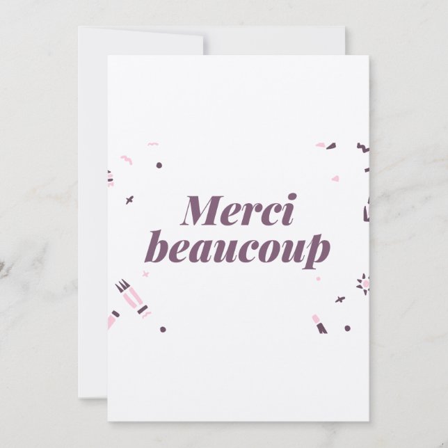 carte de remerciement mariage tack kort (Framsida)