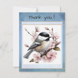 Carte de remerciement simple tack kort