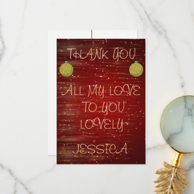 CARTE DE REMERCIEMENT TACK KORT (Fram/Back In Situ)