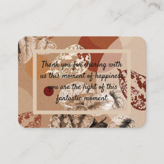 carte de remerciment visitkort