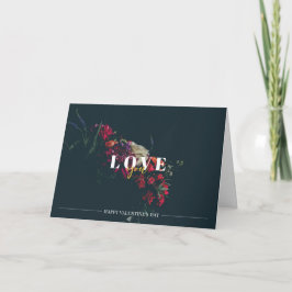 Carte de Saint-Valentin Romantique Floral Kort