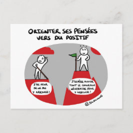 Carte de tränar "Pensées Positives" Vykort