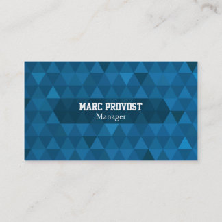 Carte de visite Blue Triangles Visitkort