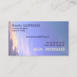CARTE DE VISITE CIEL ET NUAGE VISITKORT