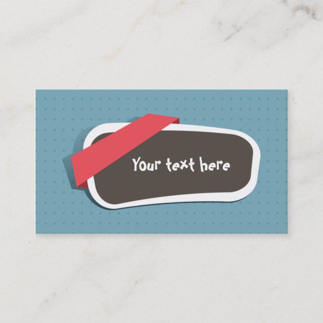 Carte de visite gazouillis visitkort (Framsida)