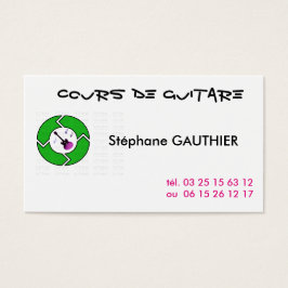 CARTE DE VISITE GUITARE VISITKORT