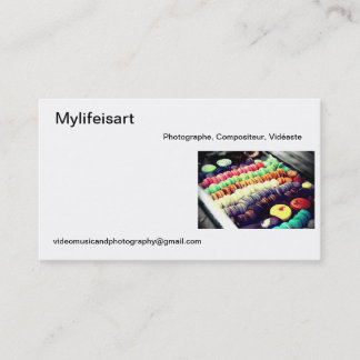 Carte de visite Mylifeisart Visitkort