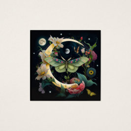 CARTE DE VISITE - PAPILLON DE NUIT FYRKANTIGT VISITKORT